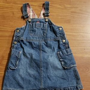Denim overall dress